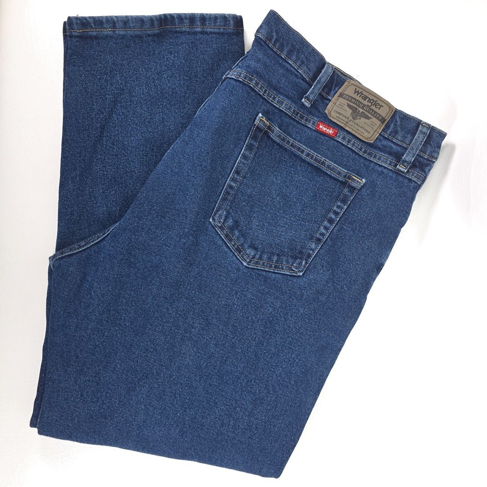 Wrangler Jeans‎ Men's 42x29 Blue Denim Straight Leg Preppy Relaxed Fit Gorpcore